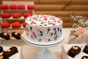 cake with roses