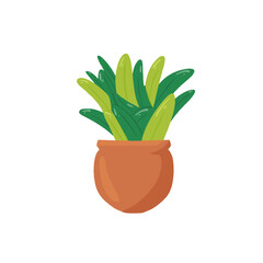 plant flat design vector image