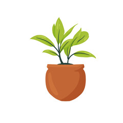 plant flat design vector image