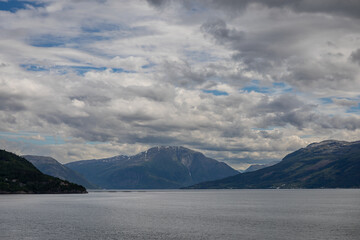 lake and mountains