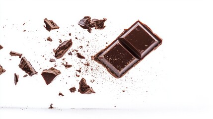 flying choco on white background