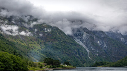 fog in the mountains