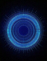 Unveiling the Digital Universe: A Creative Circle Representing Big Data and Technological Innovation &mdash; AI-Generated
