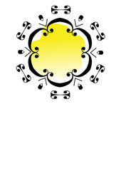 かわいい背景黄1