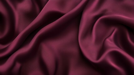 Obraz premium Red maroon satin fabric with soft, smooth texture, perfect for luxury backdrop