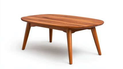 Midcentury Modern Coffee Table in Warm Wood Finish