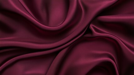 Obraz premium Red maroon satin fabric with soft, smooth texture, perfect for luxury backdrop