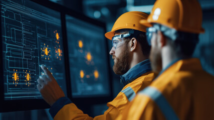 Engineers using holographic screens to program nanobots in modern facility