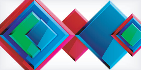 Shiny glossy metallic or plastic square design background. Vector Illustration For Wallpaper, Banner, Background, Card, Book Illustration, landing page