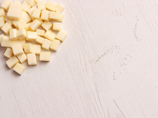 cheese cubes swiss milk cut health food square diet breakfast cheddar ingredient photo background