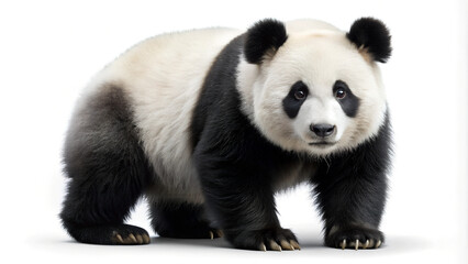 Panda Isolated on White Background.	
