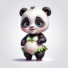 Naklejka premium Panda Baby