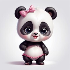 Naklejka premium Panda Baby