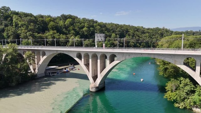 Viaduc de la Jonction (Viaduct of the Junction) in Geneva, Switzerland