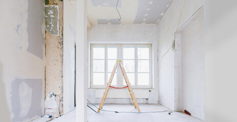 rebuilding an Old real estate apartment, prepared and ready for renovate