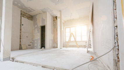 rebuilding an Old real estate apartment, prepared and ready for renovate