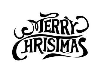 Obraz premium メリークリスマスのレタリング、タイポグラフィ03