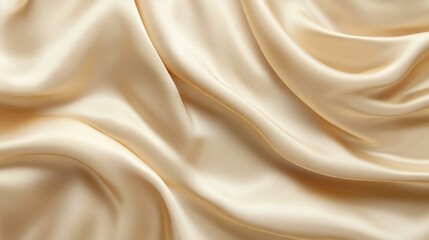 Fototapeta premium Silky beige fabric texture for elegant backdrop