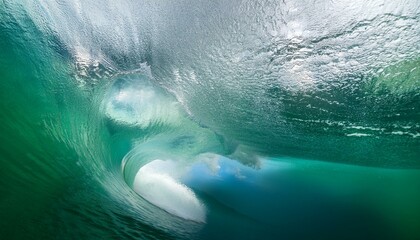 Fototapeta premium Big waves: an invitation to embrace adventure. 