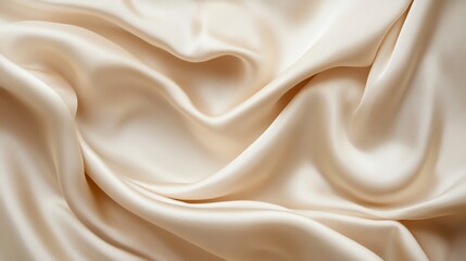Obraz premium Silk satin fabric texture for elegant backdrop in beige