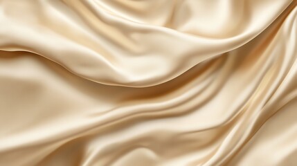 Obraz premium Silk satin fabric texture for elegant backdrop in beige