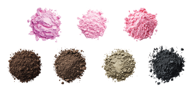 a picture of powder on a grid background.