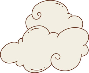 cloud with a swirl pattern