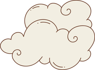 cloud with a swirl pattern