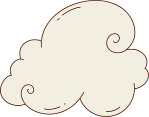 cloud with a swirl pattern