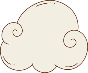 cloud with a swirl pattern