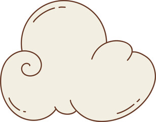 cloud with a swirl pattern