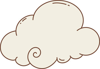 cloud with a swirl pattern