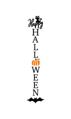 Halloween Svg, Happy Halloween Svg, Porch Sign Svg, Welcome Fall Svg, Vertical Sign Svg, Carved Pumpkin Svg Cut Files for Cricut, Svg Files for Cricut