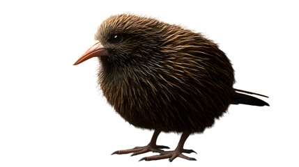 Kiwi Bird on Transparent PNG Background, Photo Realistic, Wallpaper, Cover and Screen for Smartphone, PC, Laptop, Transparent PNG