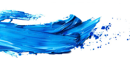 blue abstract acrylic painting color texture on white paper background  ,Surface covered with a multiple oil paint brush strokes as an abstract background 