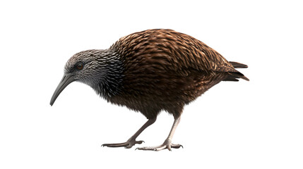 Obraz premium Kiwi Bird on Transparent PNG Background, Photo Realistic, Wallpaper, Cover and Screen for Smartphone, PC, Laptop, Transparent PNG