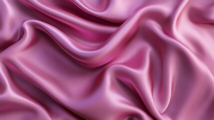 Pink satin fabric with soft, smooth texture, perfect for luxury decoration or elegant drapery