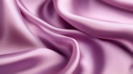 Fototapeta premium Pink satin fabric with soft, smooth texture, perfect for luxury decoration or elegant drapery