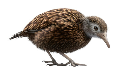 Fototapeta premium Kiwi Bird on Transparent PNG Background, Photo Realistic, Wallpaper, Cover and Screen for Smartphone, PC, Laptop, Transparent PNG