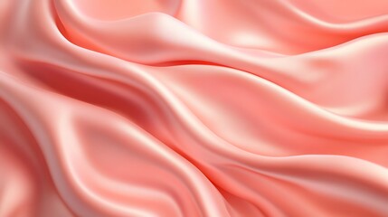 Fototapeta premium Silk satin fabric texture backgrounds, soft pink textile wave cloth design material backdrop,