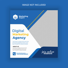 Digital marketing agency and corporate social banner design template