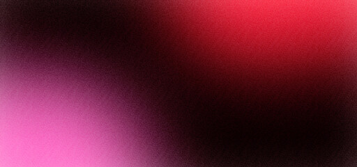 Pink, red, and black gradient abstract background with noise texture