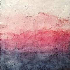 Naklejka premium Textured watercolor paper in gradient shades of pink and dark blue, perfect for backgrounds and artistic design projects
