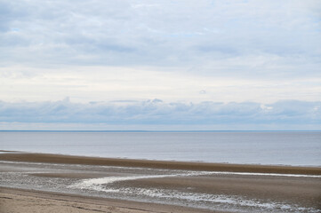 Empty beach on the White Sea
