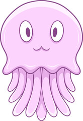 cute jellyfish cartoon