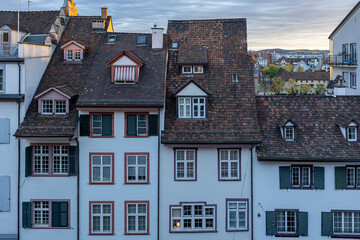traditional houses in Basel, Switzerland