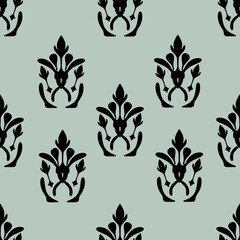seamless pattern with floral background