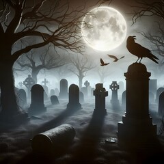 Halloween scarey, horro  landscape  background