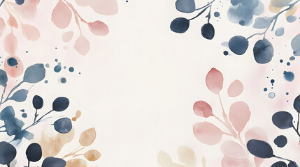 Watercolor Thank You Cards with Hand-Drawn Design and Soft Muted Background Ideal for Personal or Professional Gratitude Expressions