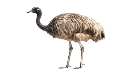Obraz premium Emu Bird, on Transparent PNG Background, Photo Realistic, Wallpaper, Cover and Screen for Smartphone, PC, Laptop, Transparent PNG